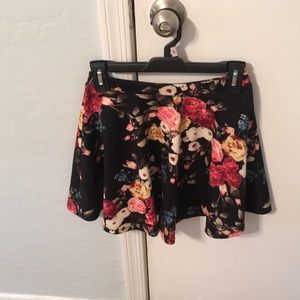 High Wasted Floral Skirt